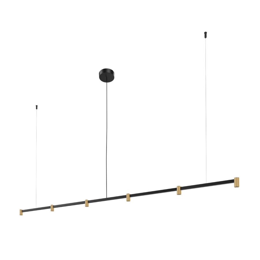 TRACE CHANDELIER Wever & Ducré lampa wisząca - TRACE 2.0 - Czarno-szampański - 3000K