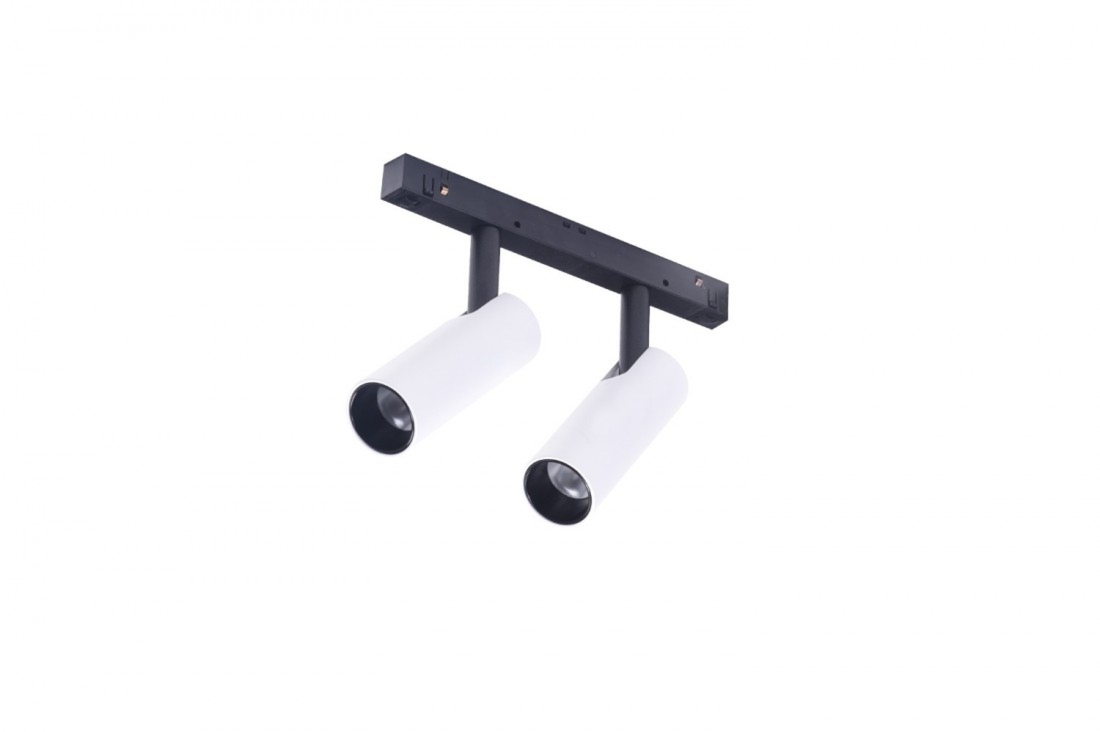 ALFA NIKO TRACK MAGNETIC 2x 7W AZzardo lampa do szyny - Czarny - Ciepłobiała 3000K