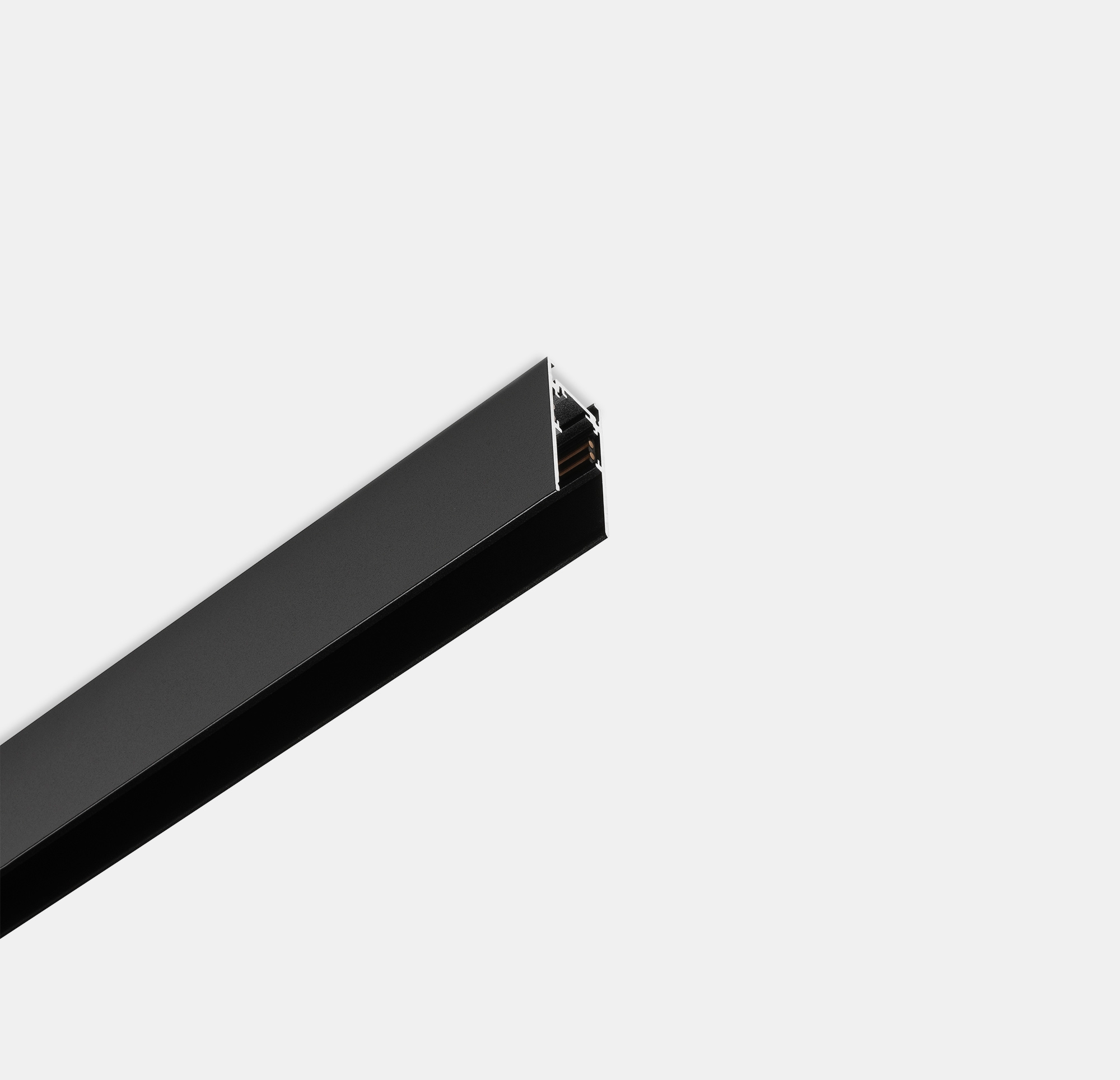 Szyna magnetyczna natynkowa Leds C4 - Czarny - 2 metry