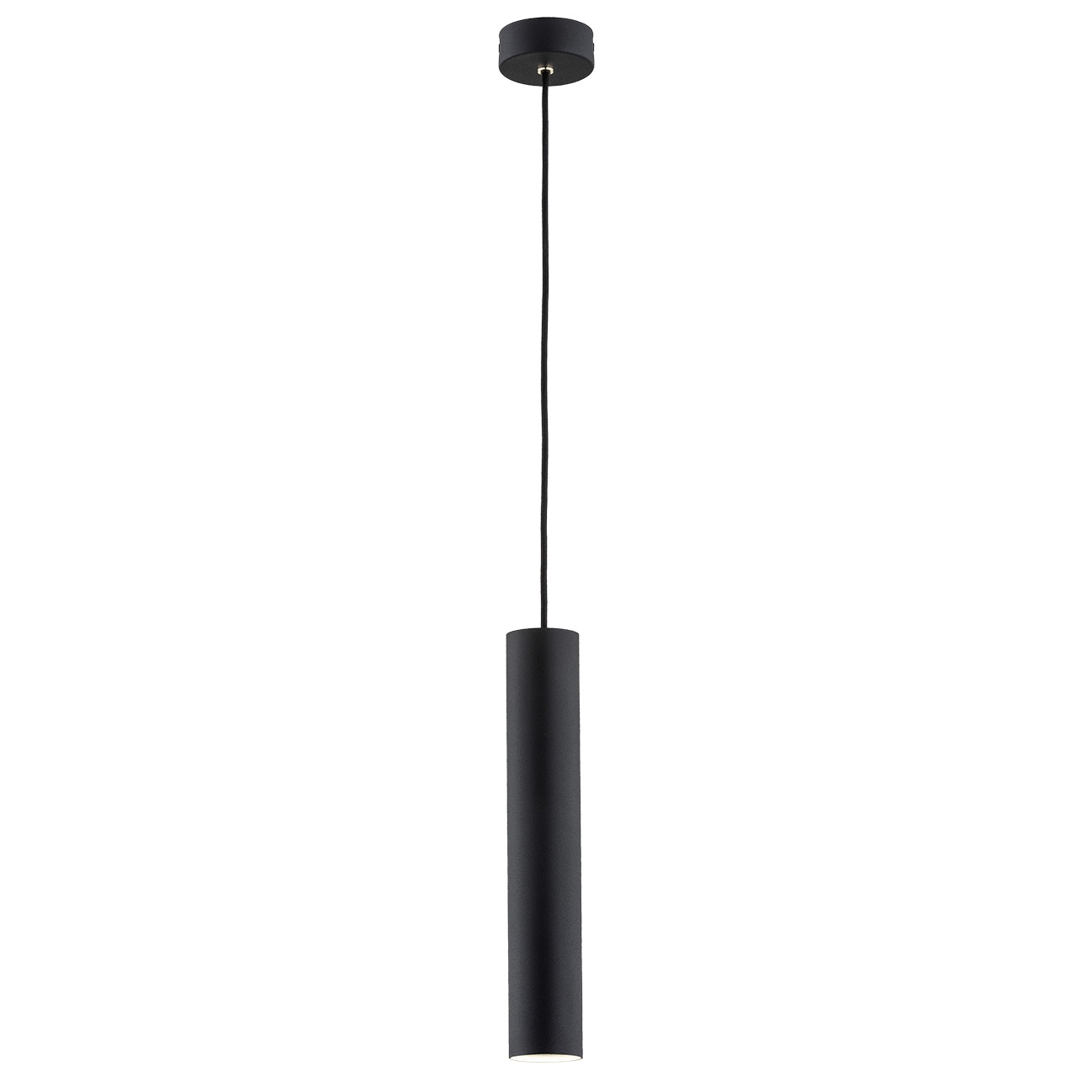 GOMERA PLUS  Argon lampa wisząca - Czarna podsufitka, złota tuba