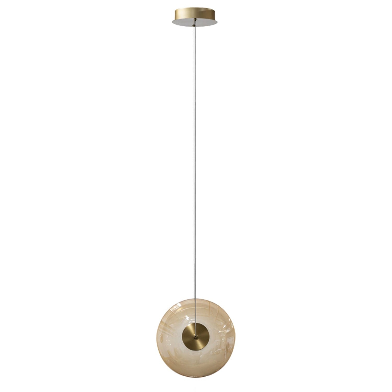 ANDORA 1 PENDANT AZzardo 2 kolory lampa wisząca - Bursztynowy