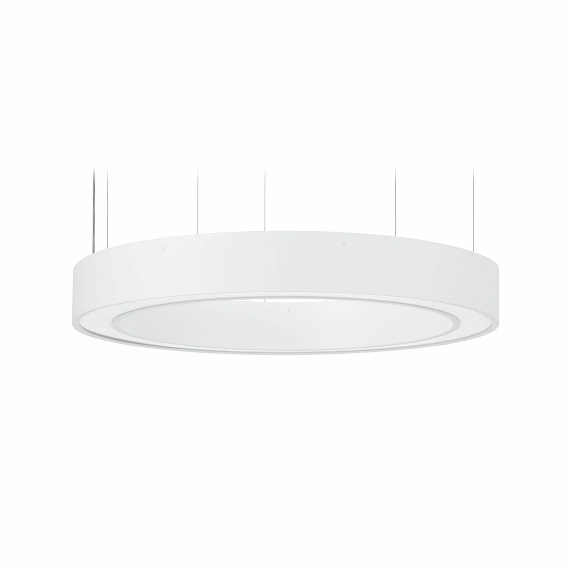 DONUT SLIM Lira Lighting lampa wisząca - 75cm - Antracyt - Ciepłobiała 3000K