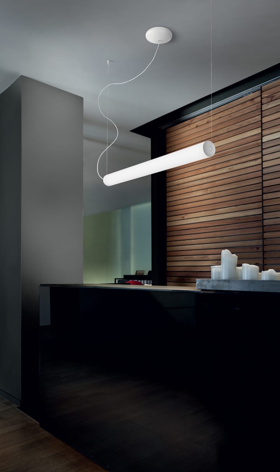 Tu-O Linea Light Decorative lampa wisząca - Ciepłobiała 3000K , dł.100,5cm, 32W LED