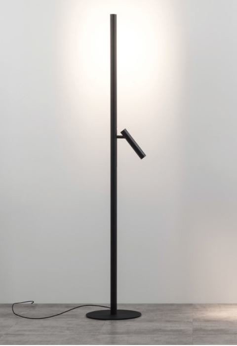 BACKLIGHT+ Chors lampa podłogowa - W tył - Po prawej stronie - Czarny - Neutralna 4000K