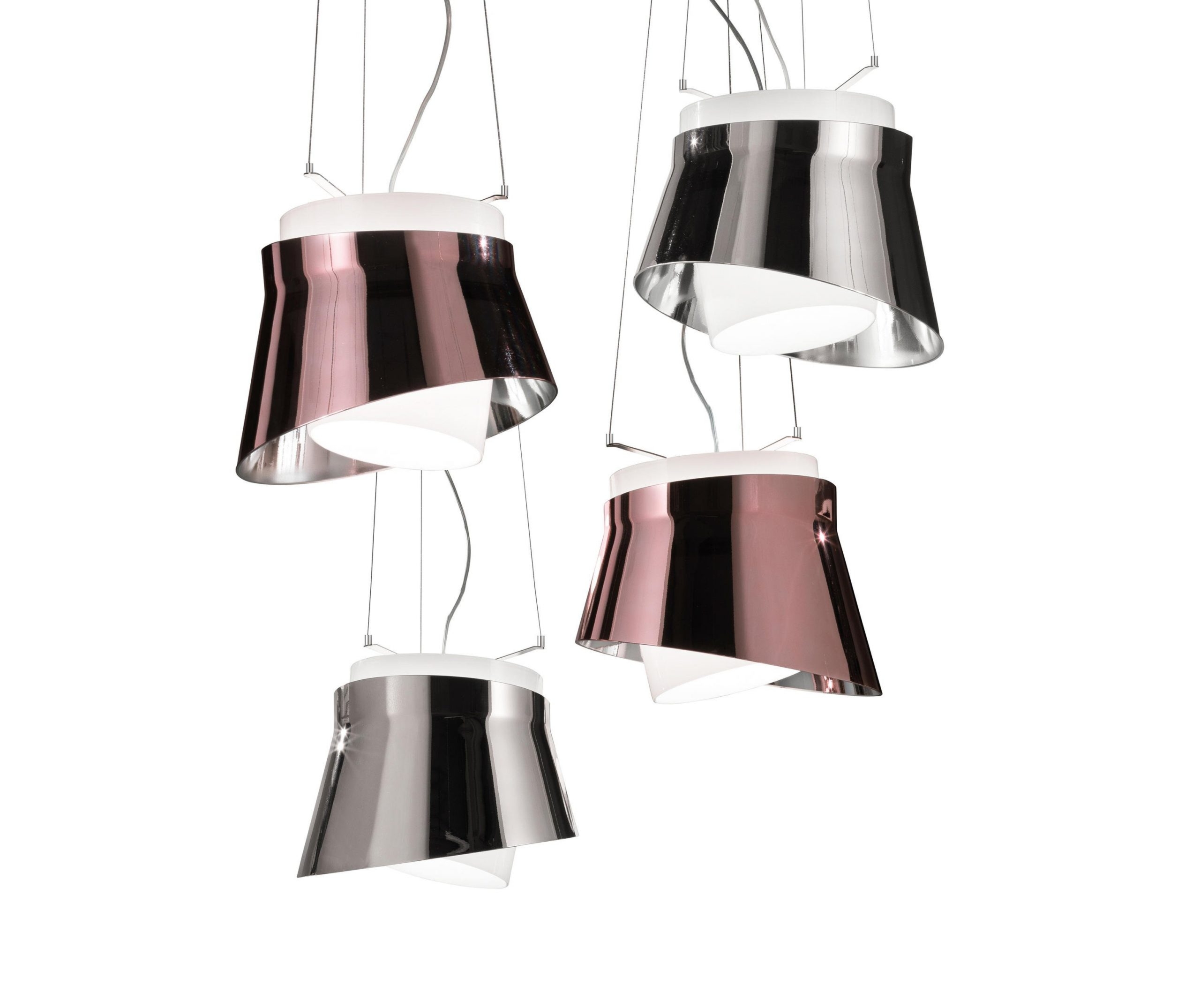 ARIA Vistosi lampa wisząca - Biało-chromowany