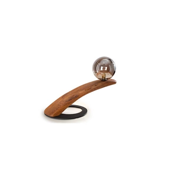 LUMIO WOOD HPlampy drewniana lampa stołowa - Bursztynowy