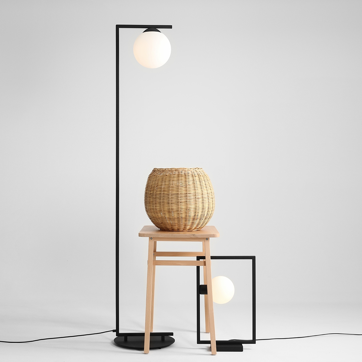 ZAC FLOOR Artera lampa podłogowa - Czerwone wino