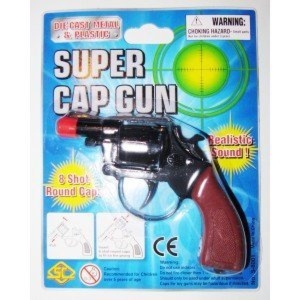 Pistolet NA SPŁONKĘ rewolwer na kapiszony metalowy