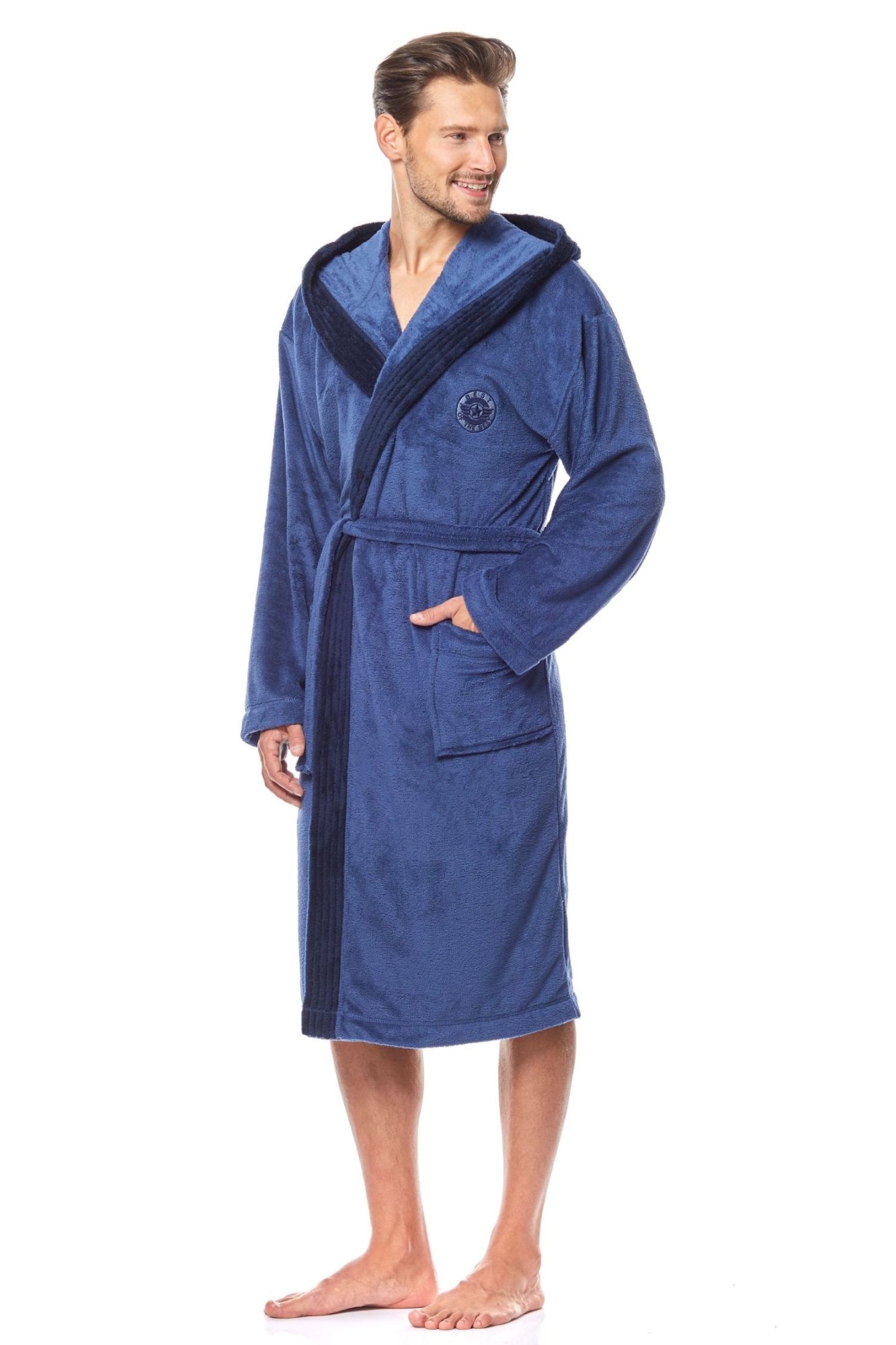 Szlafrok George navy