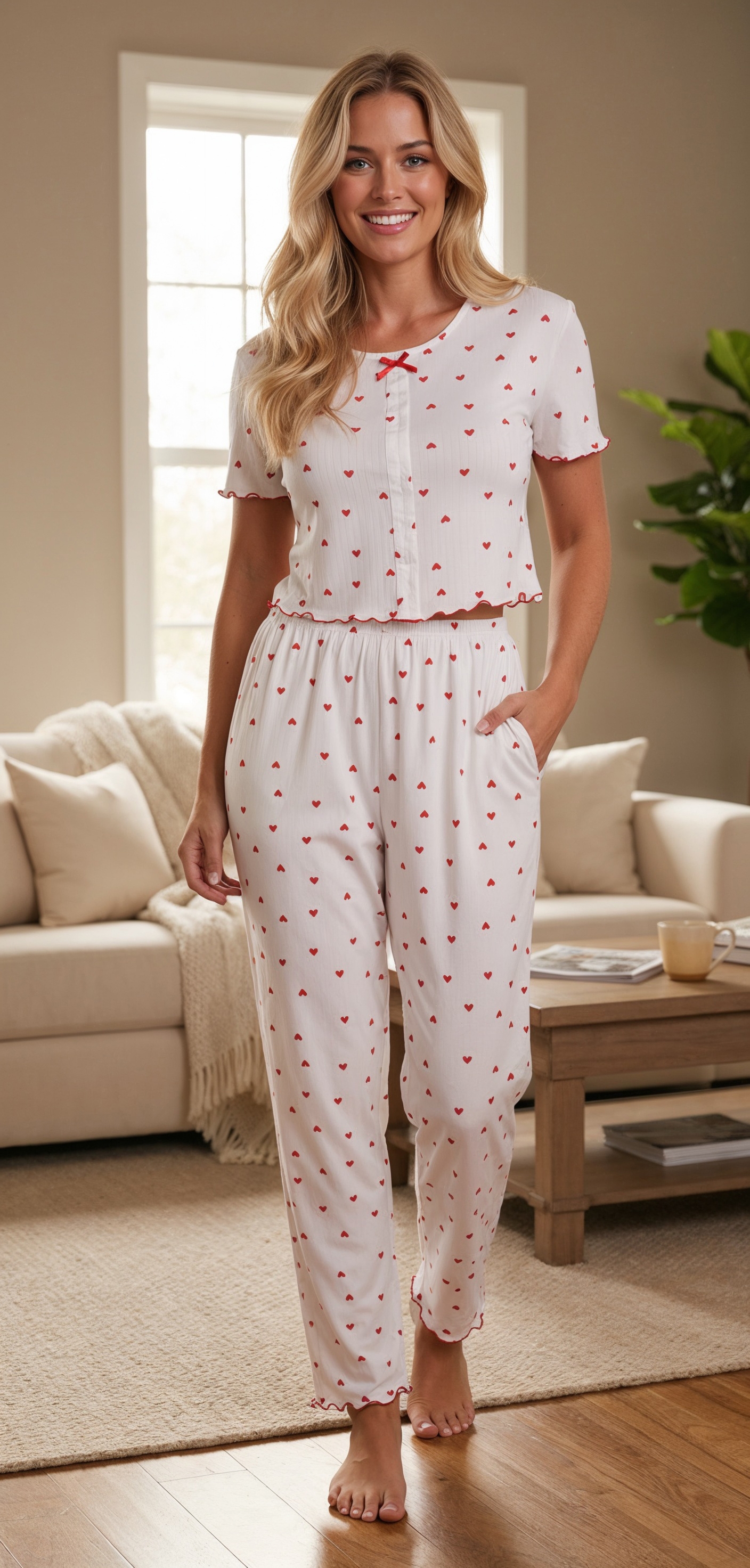Piżama - ROMESSIA SLEEPWEAR white