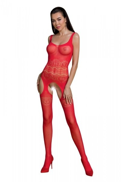 ECO BS005 Czerwony bodystocking