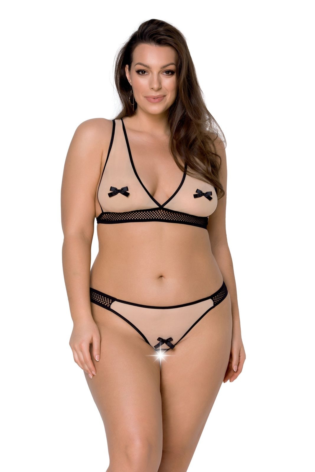 Komplet bielizny - VIENA SET beige