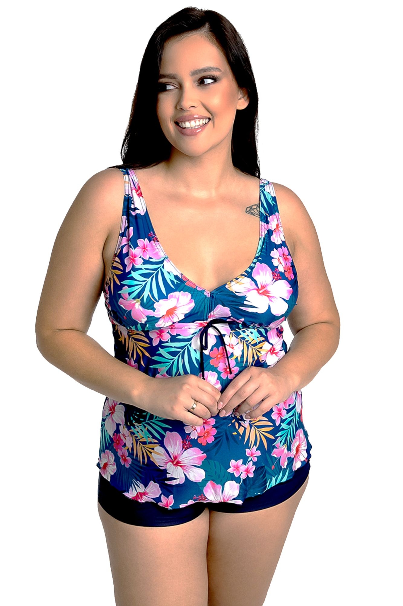 Tankini 3 30 granatowe
