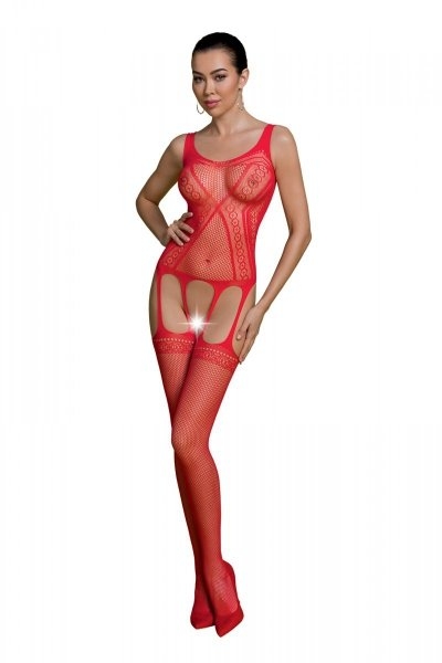 ECO BS007 Czerwony bodystocking