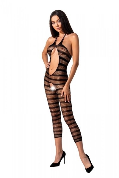 BS081 Bodystocking Czarny