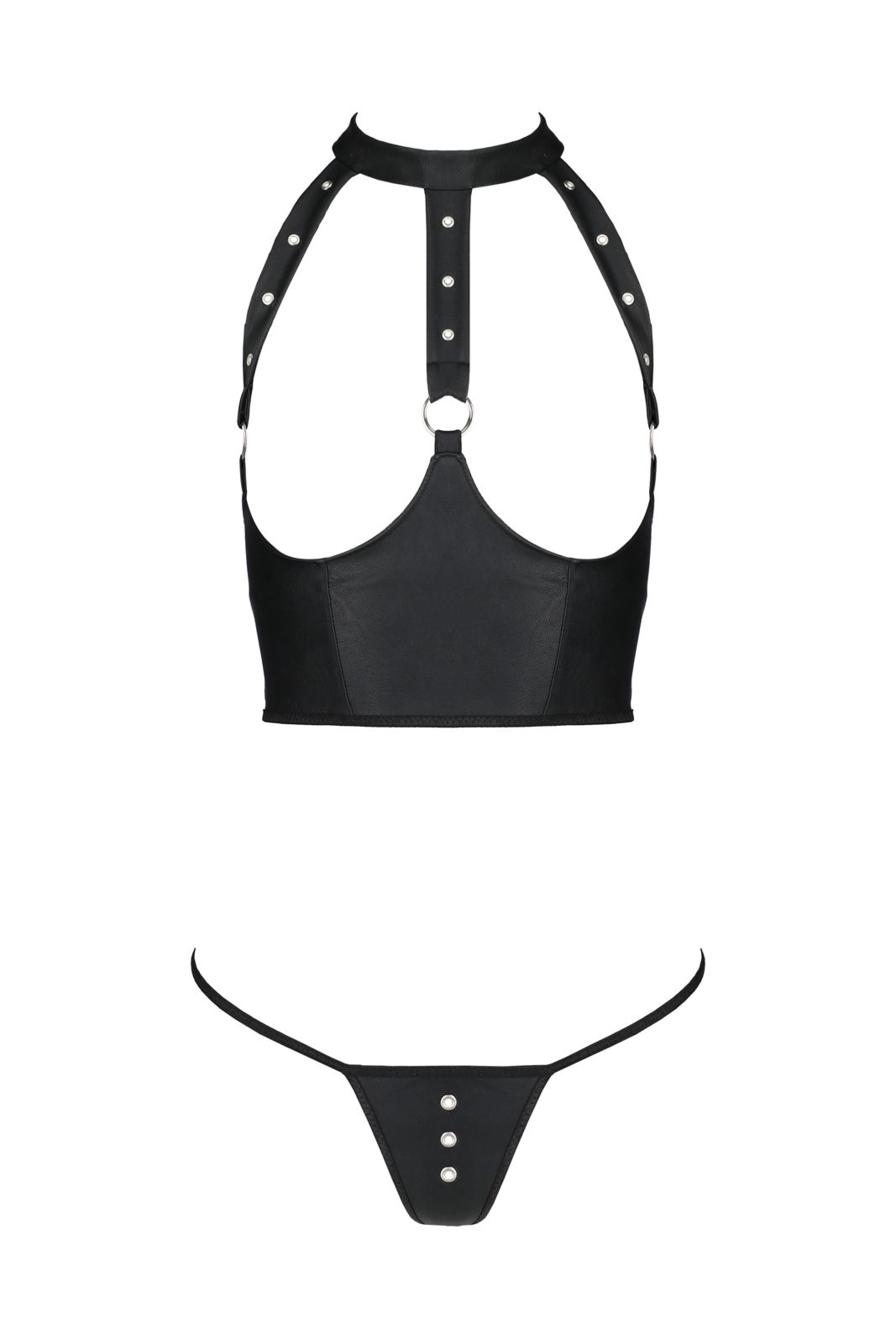 Komplet bielizny - GENEVIA SET WITH OPEN BRA black