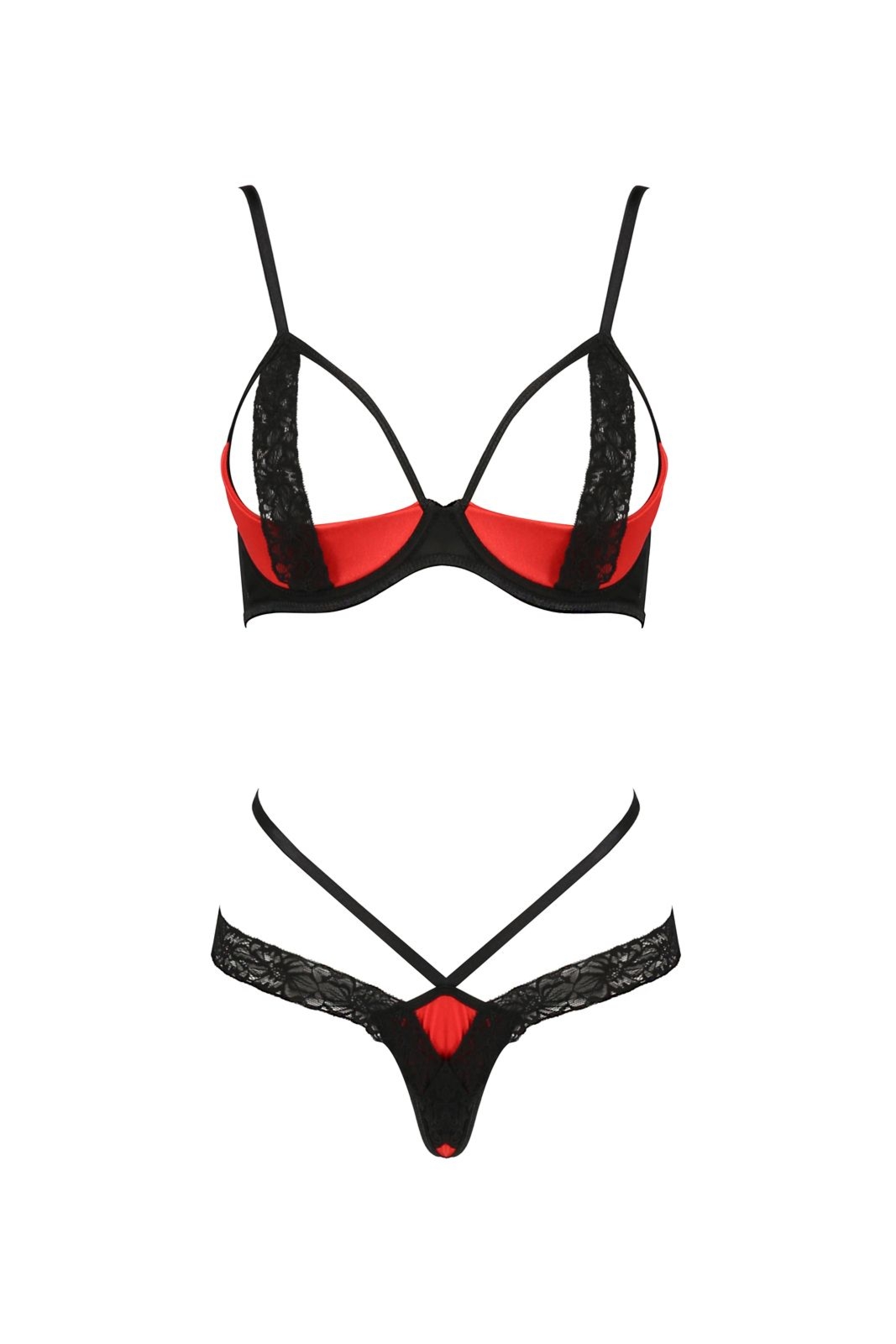Komplet bielizny dwucz�ciowy - FEMMINA BIKINI red