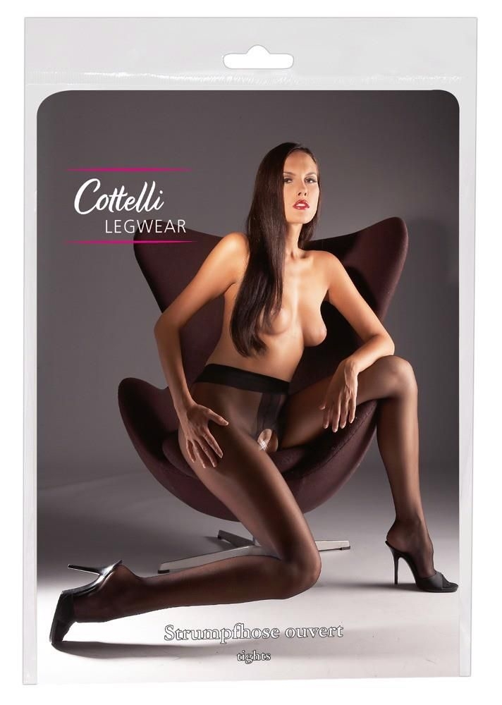 Crotchless Tights black