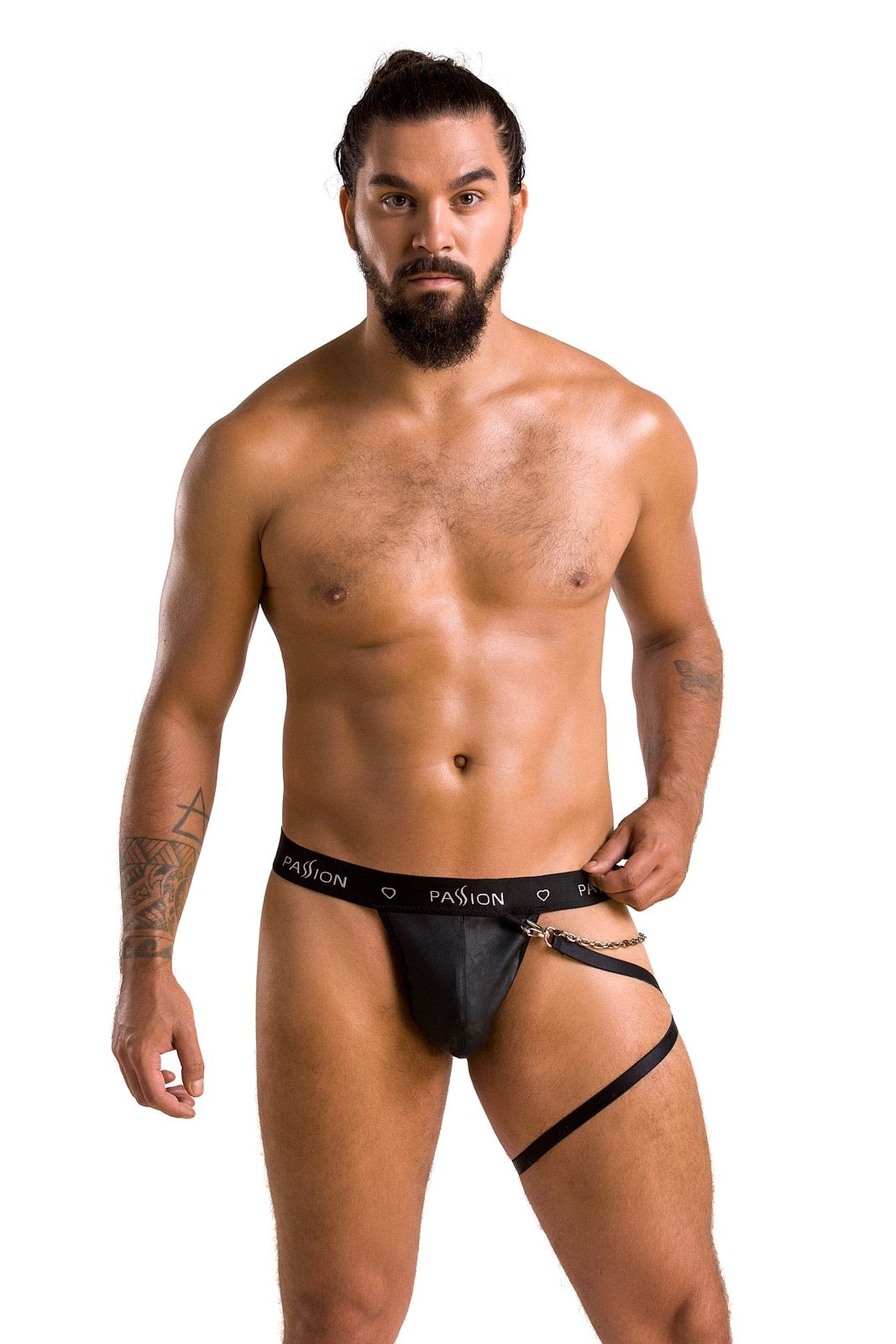 Stringi męskie - 058 THONG BILL black