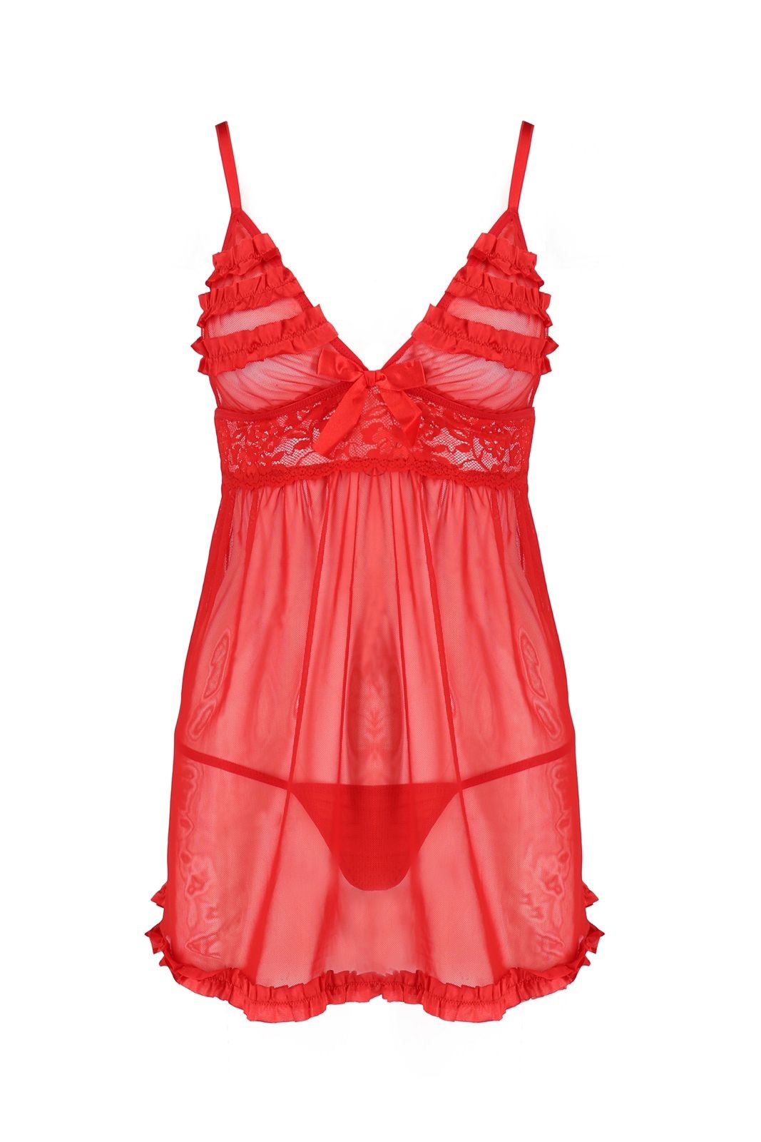 Koszulka nocna - ZAFIRA CHEMISE red
