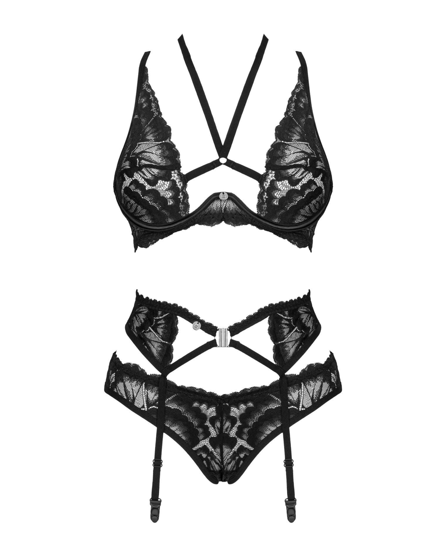 Alessya komplet 3-cz�ciowy czarny