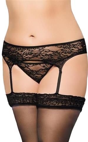 Garterbelt 3316 - Plus Size - black