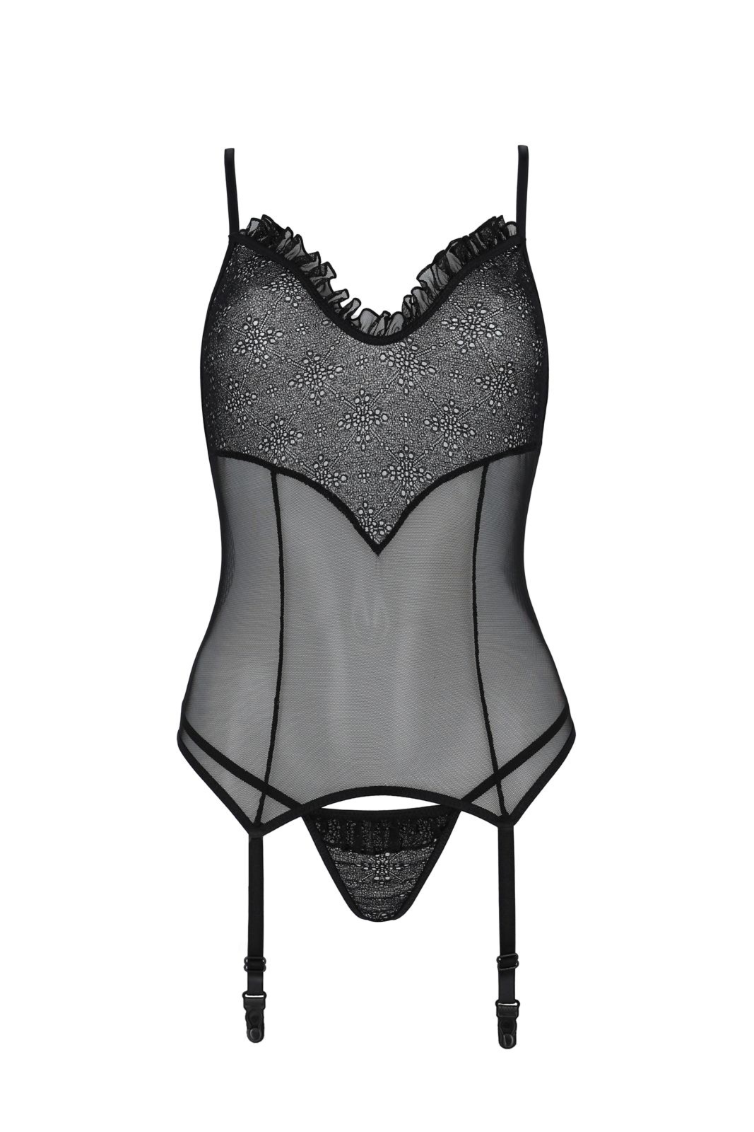 Top gorsetowy - ODREVIA CORSET black