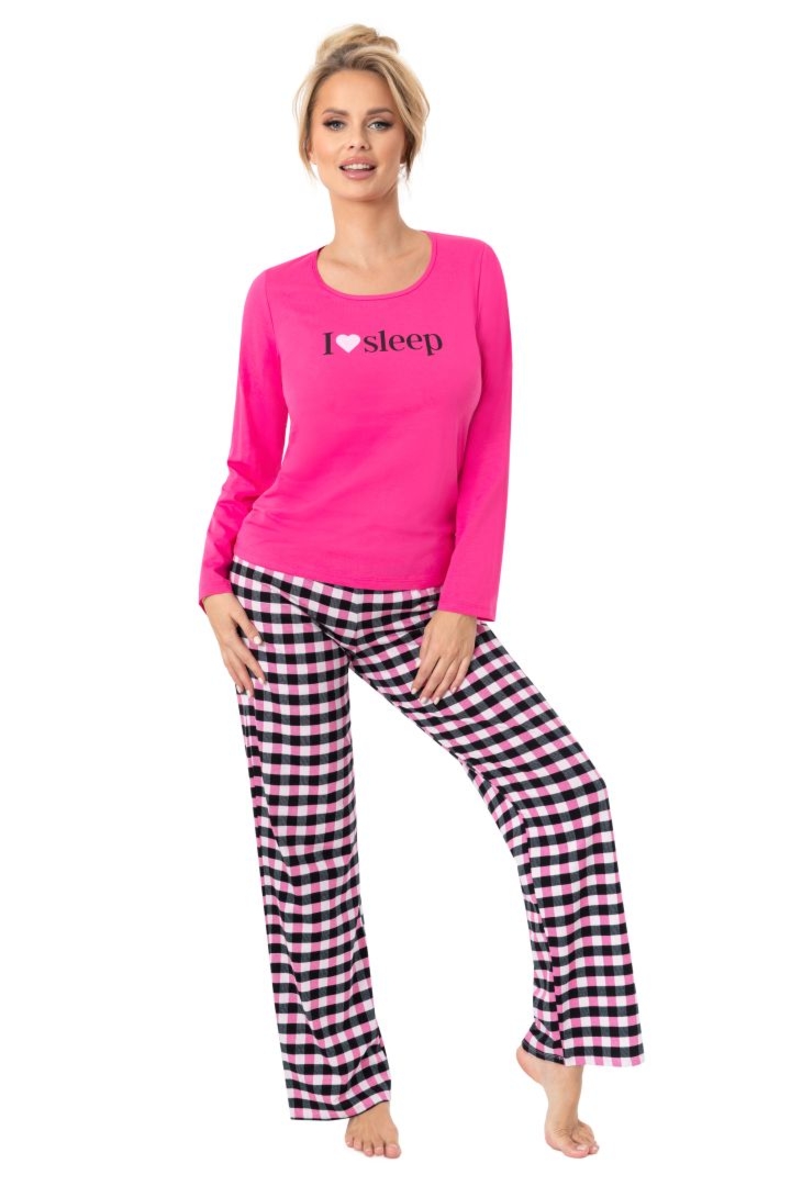 Piżama damska Sleep long fuksja