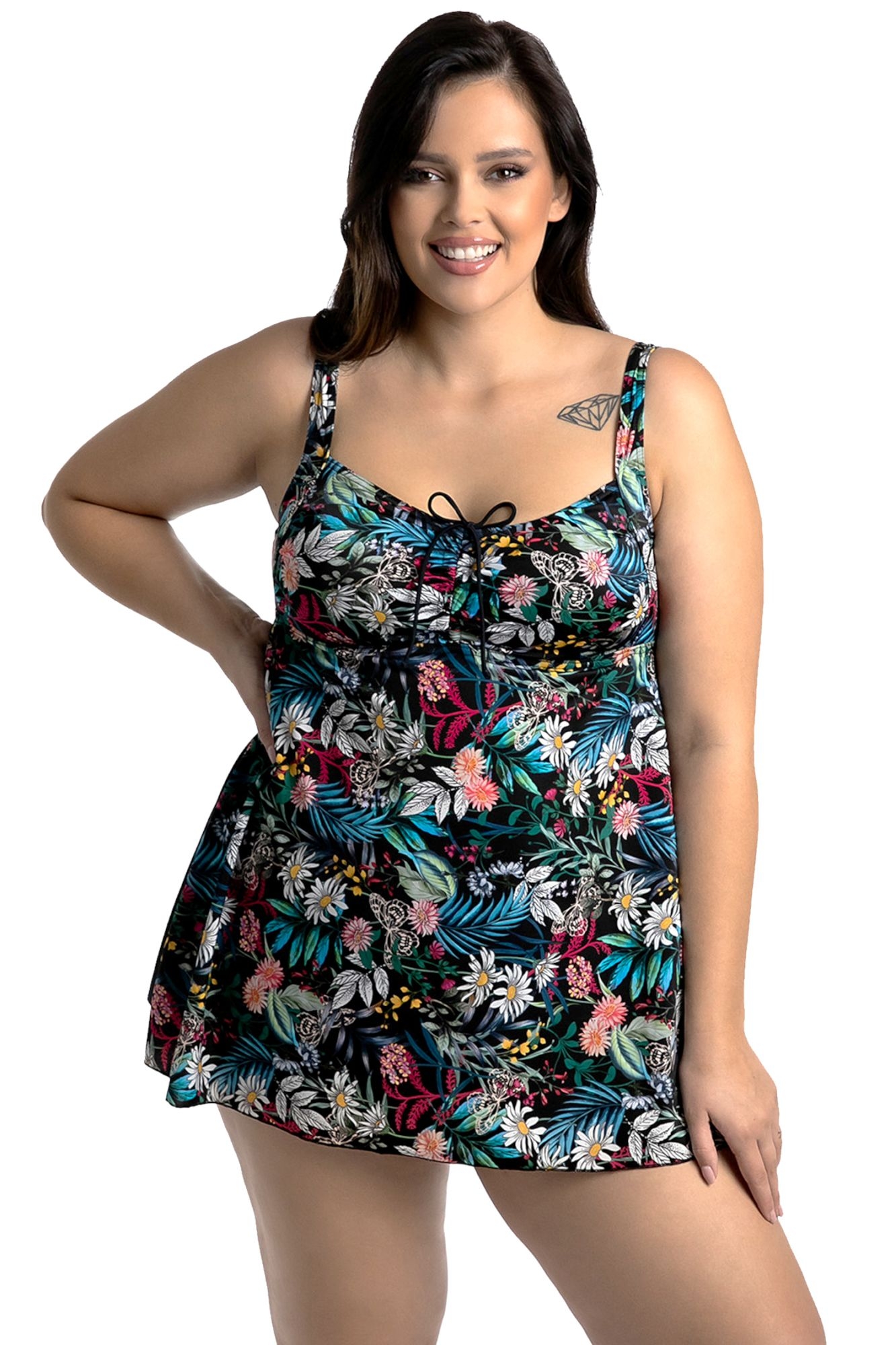 Strój kąpielowy tankini 7 5 czarny