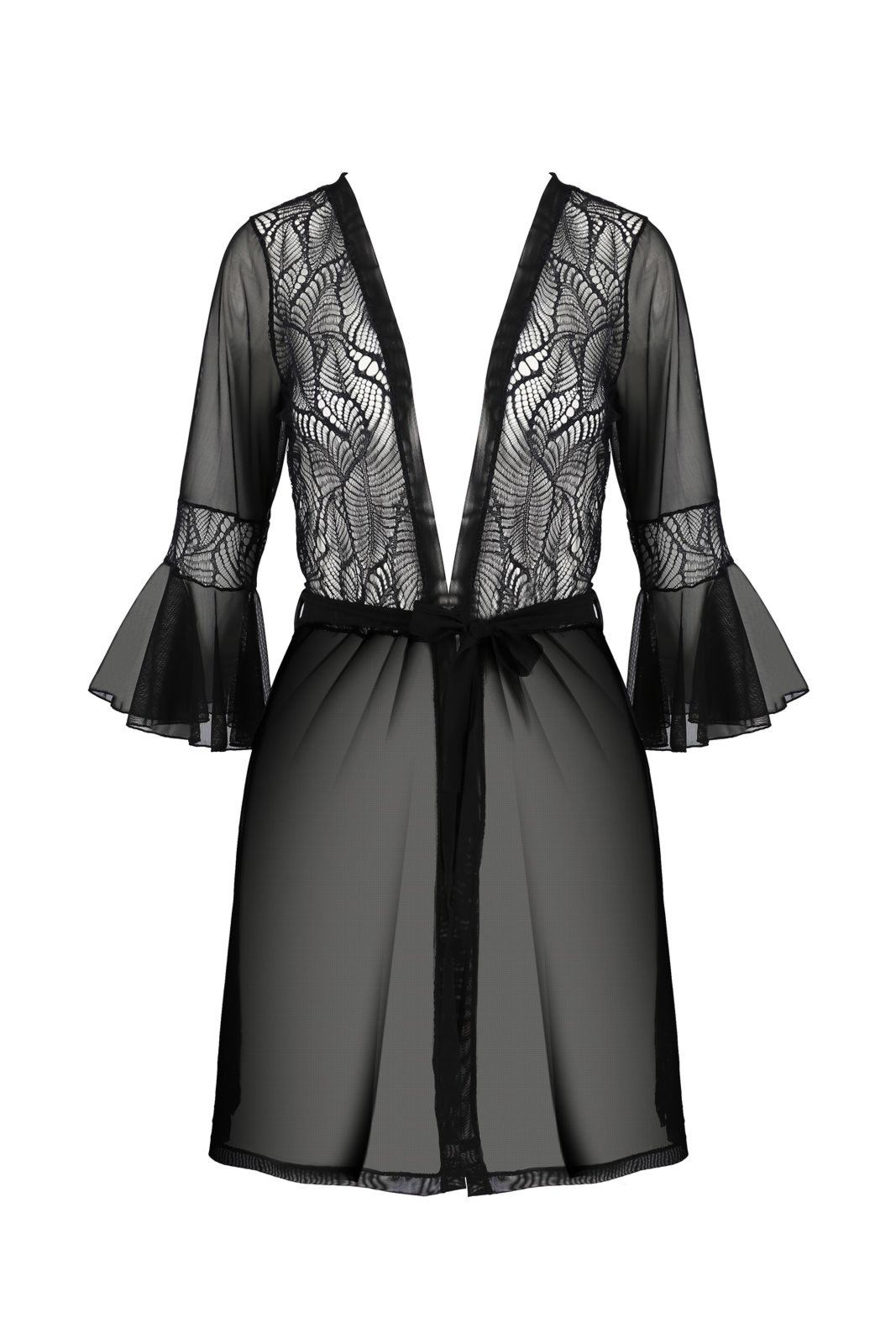 Szlafrok LEAFA PEIGNOIR black