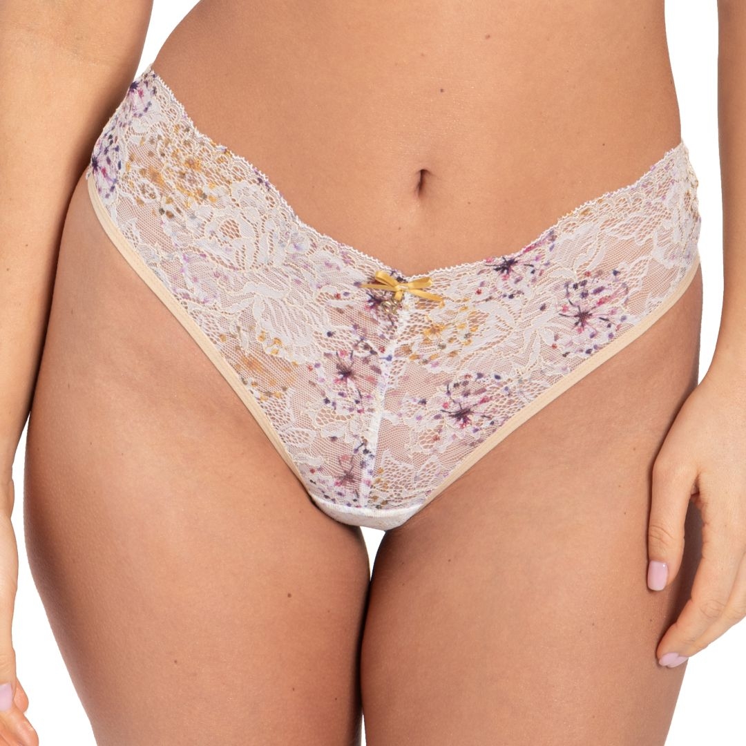 Figi stringi Vivian C400 ciasteczkowe
