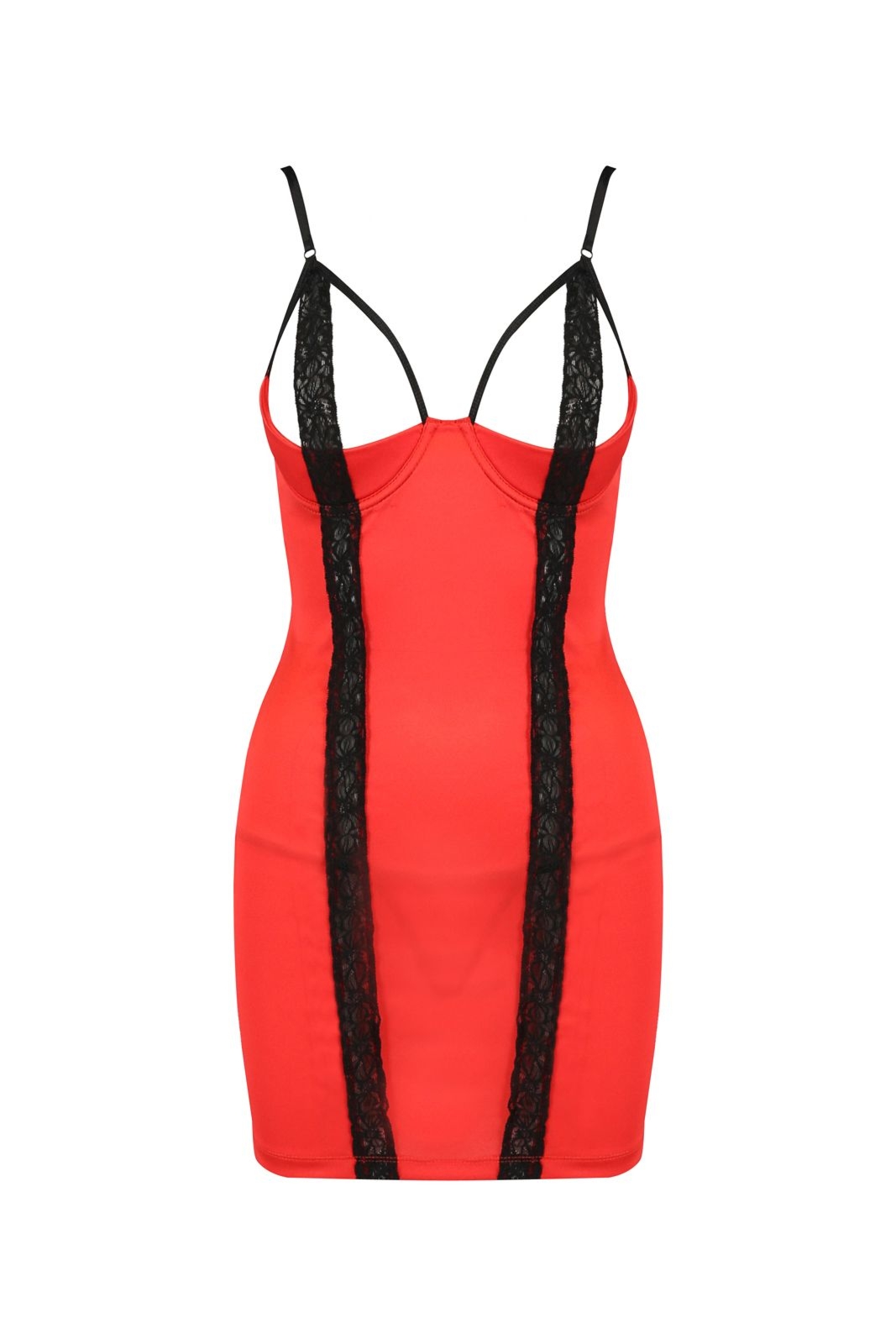 Koszulka damska nocna - FEMMINA CHEMISE red
