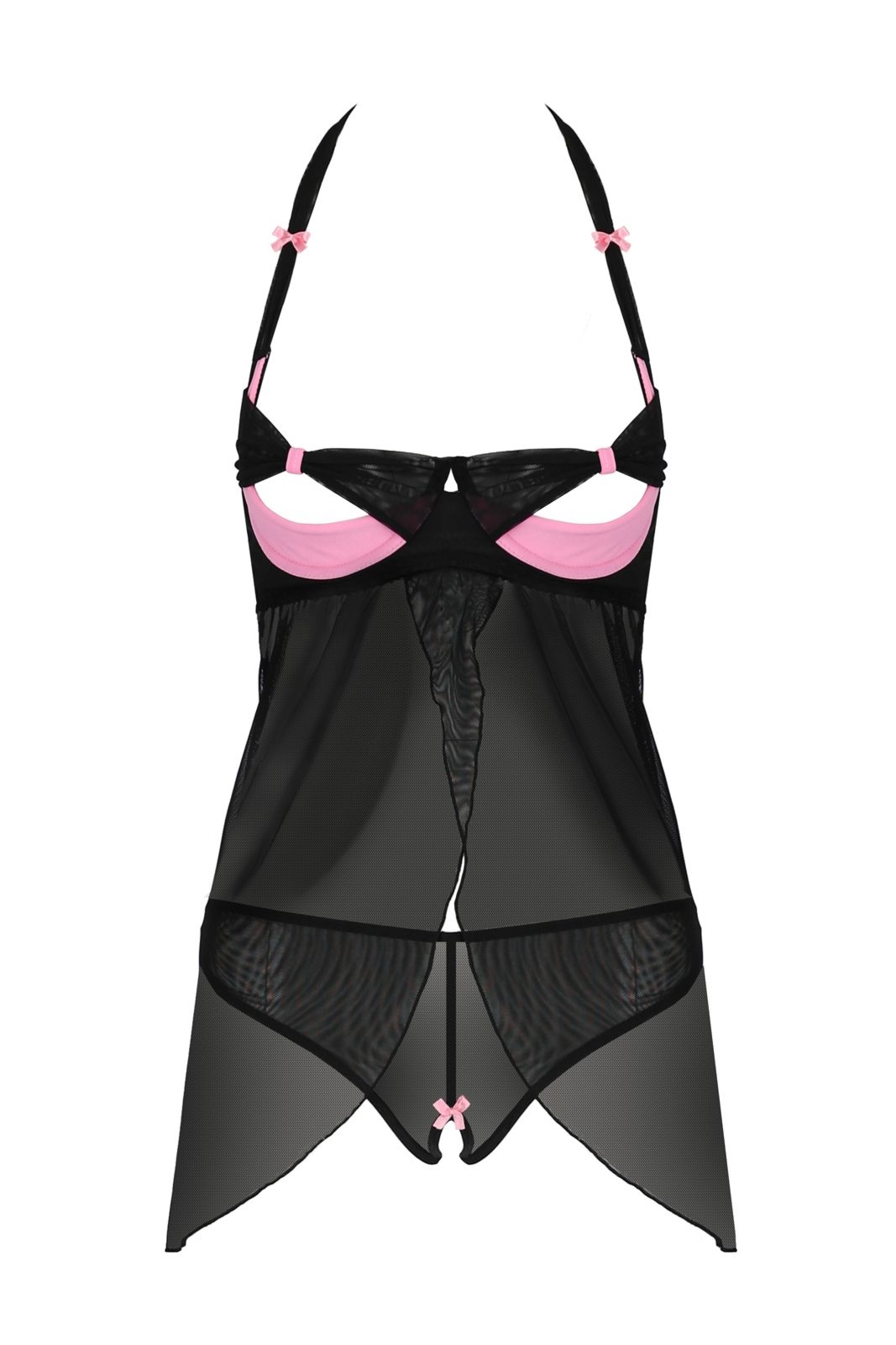 Koszulka damska nocna - PRALINE CHEMISE black