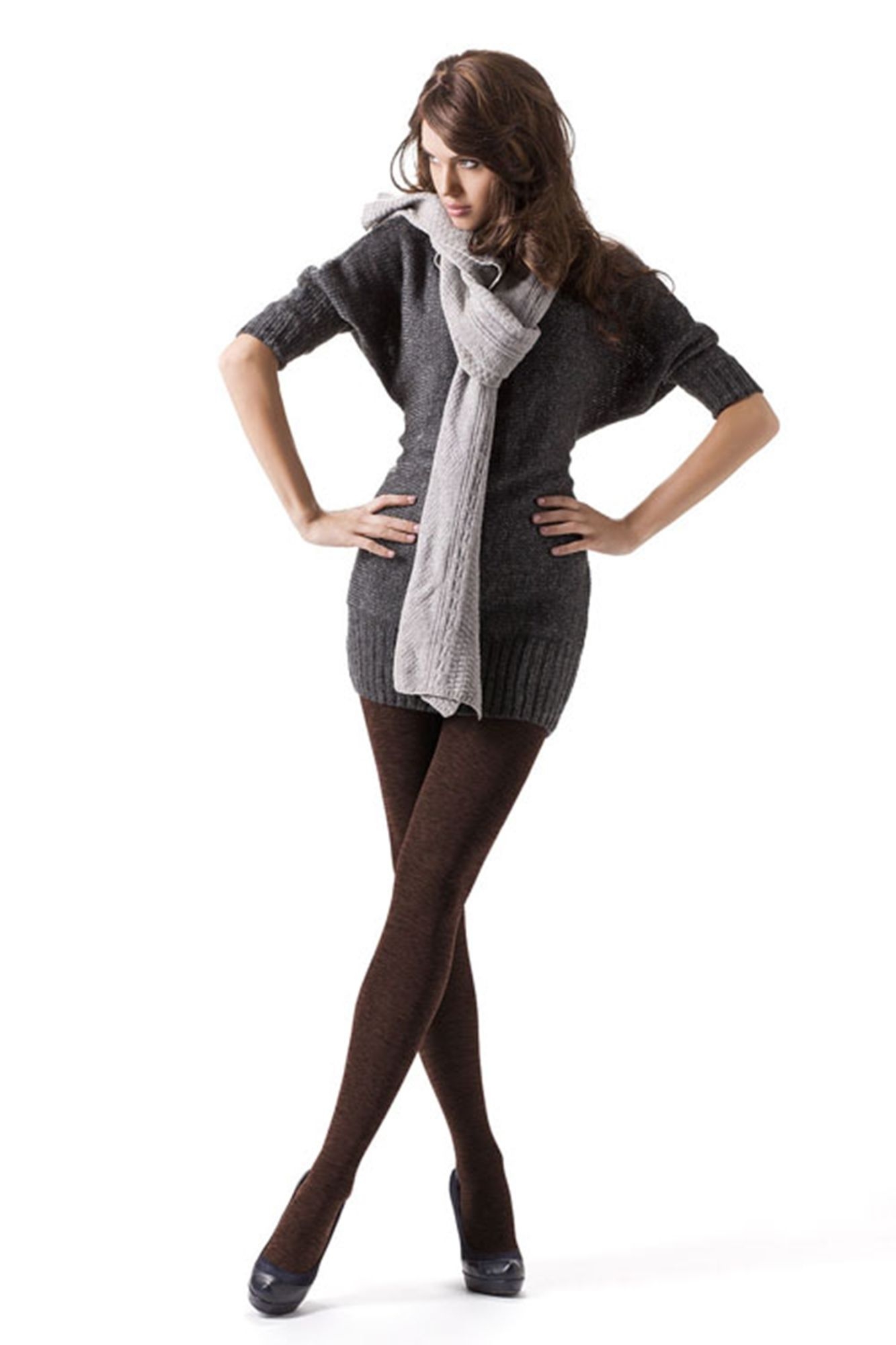 rajstopy 350 den cotton melange