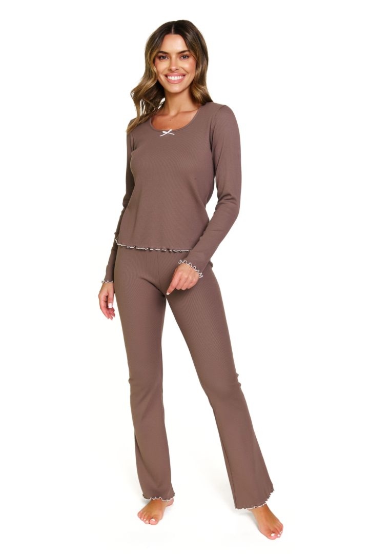 Piama damska PM 7304 mocha mousse