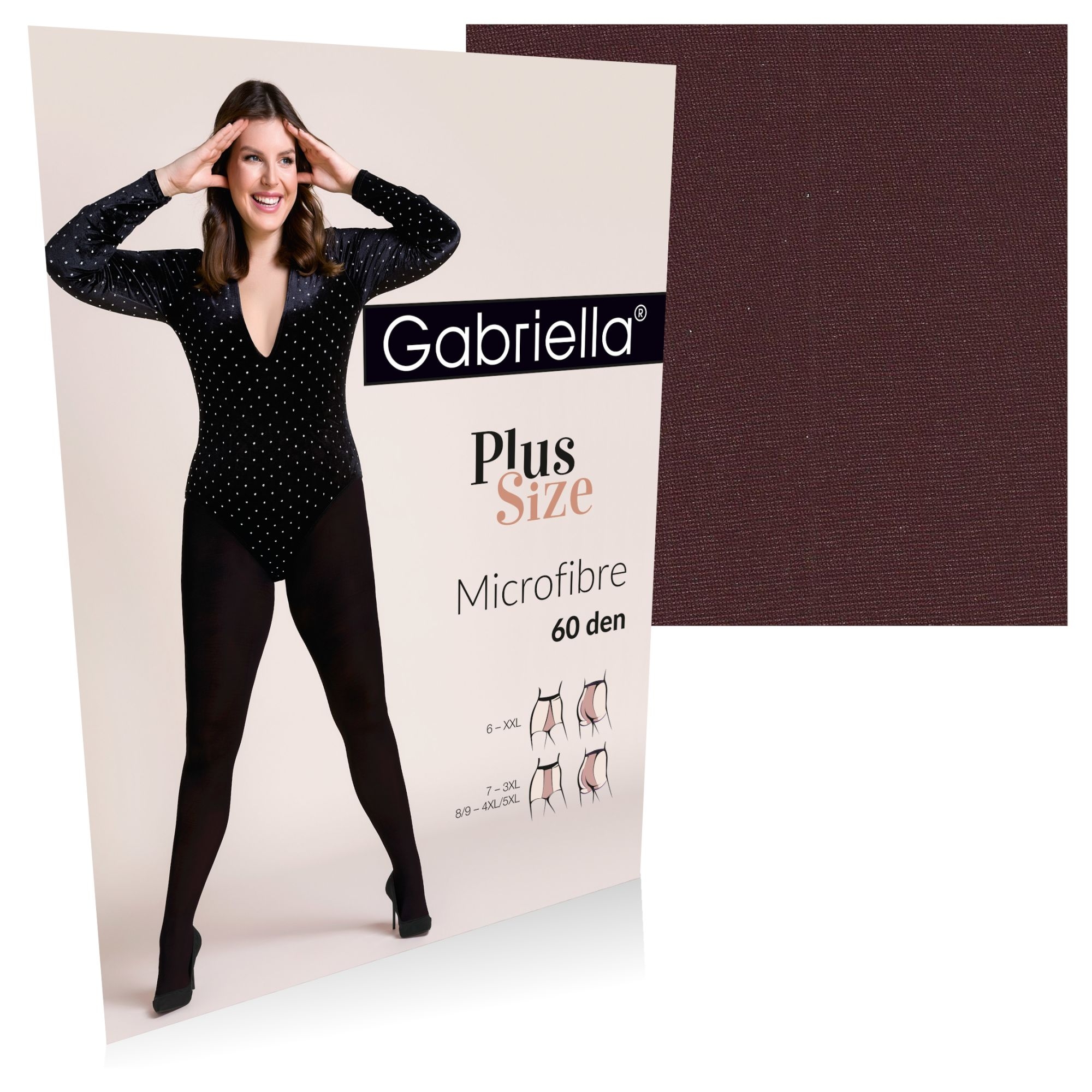Rajstopy microfibra 60 den 162 bordo