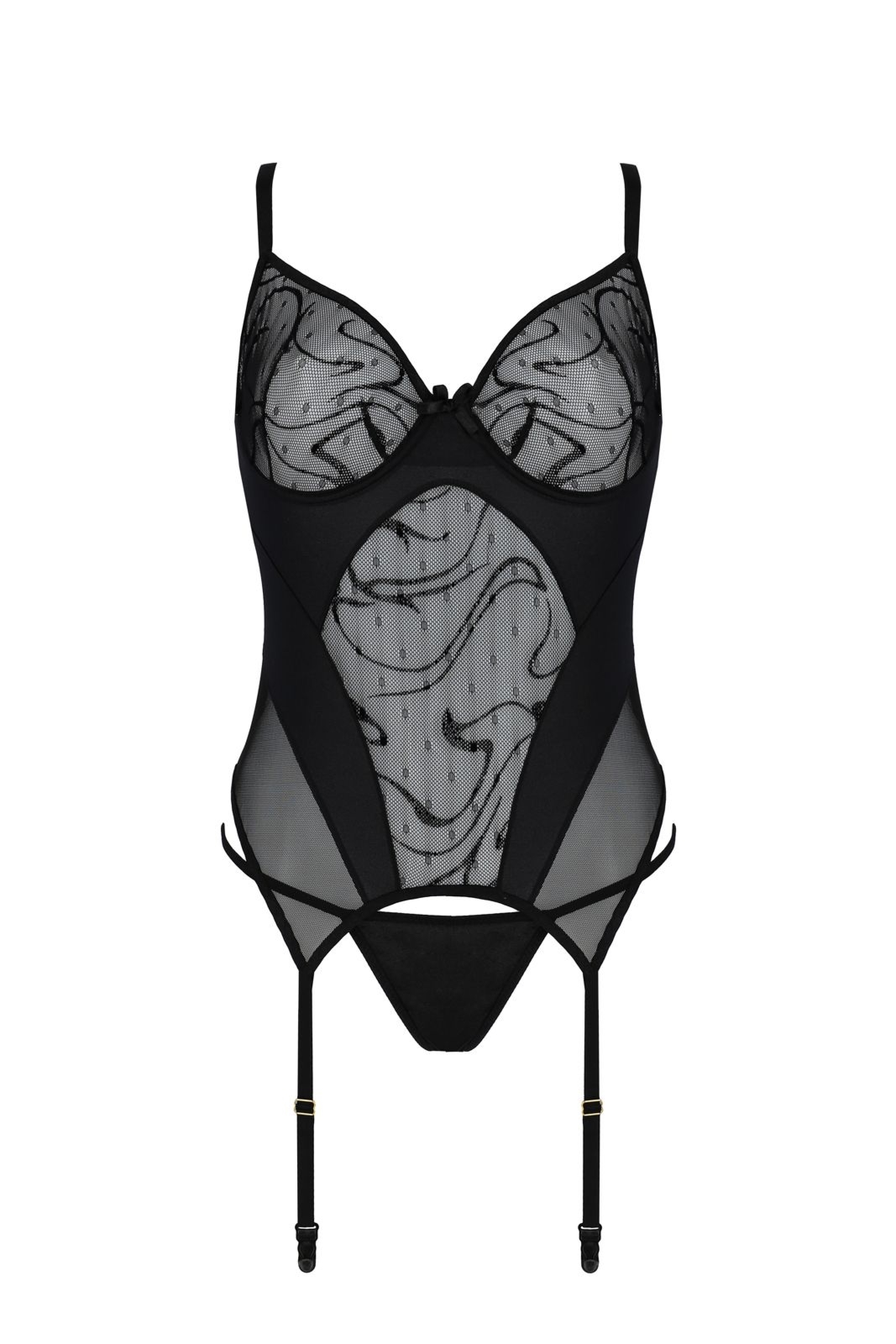 Top gorsetowy - LUSSINDA CORSET black