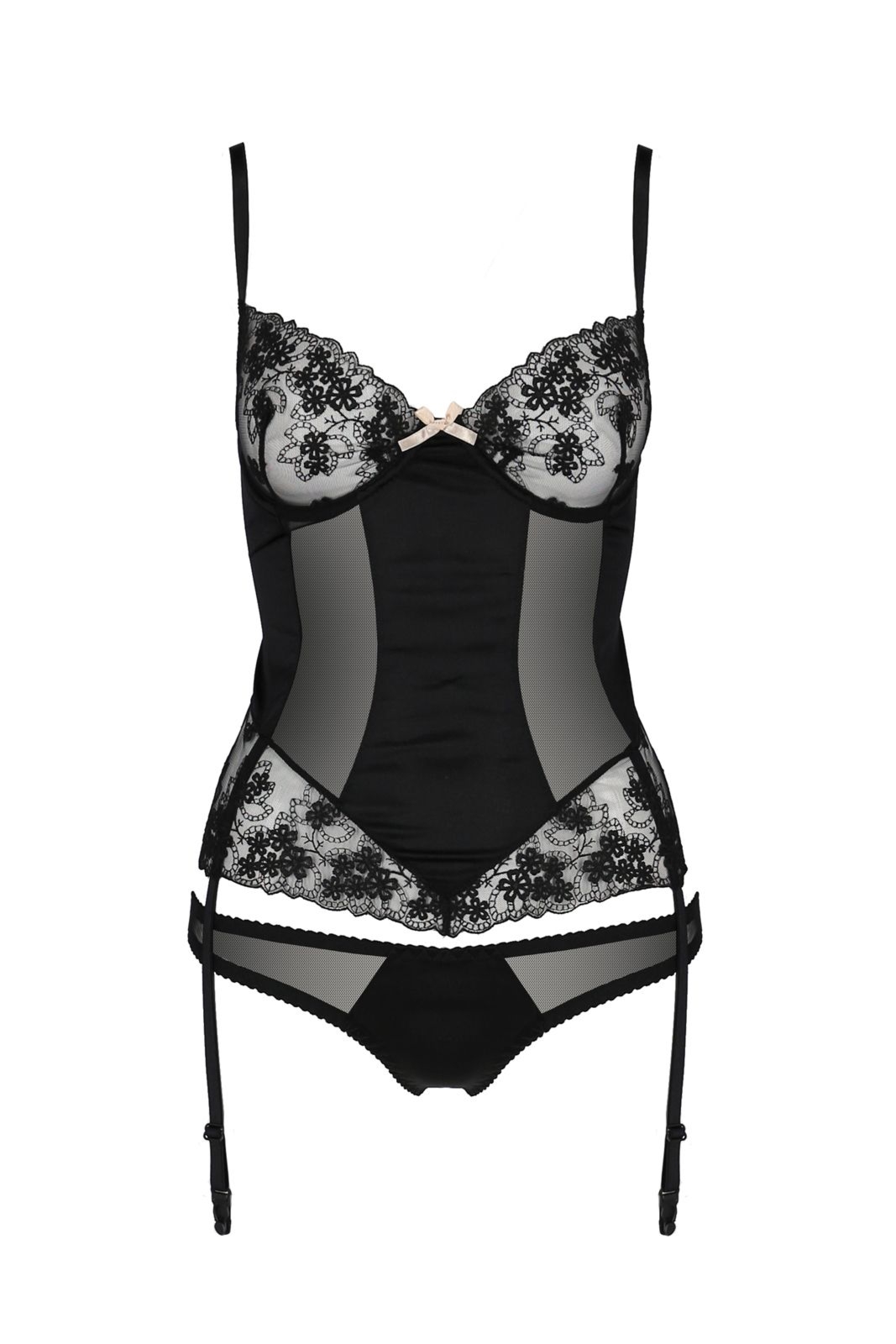 Top gorsetowy - GINGER CORSET black