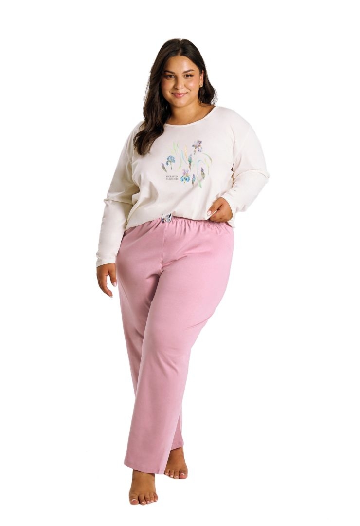 Piama damska Monica 3470 01 ecru