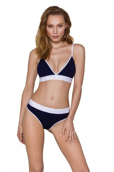 PS007 PANTIES navy blue stringi baweniane