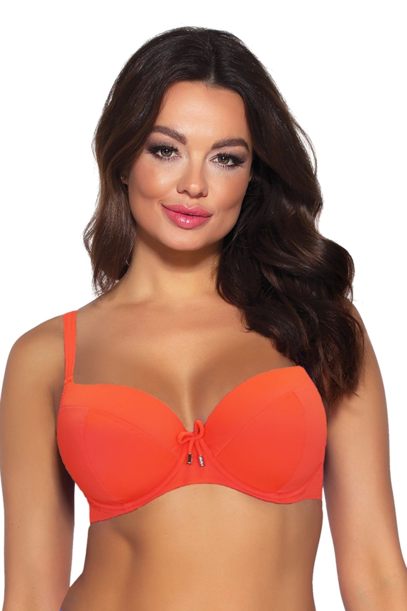 Biustonosz kąpielowy 13 neon orange
