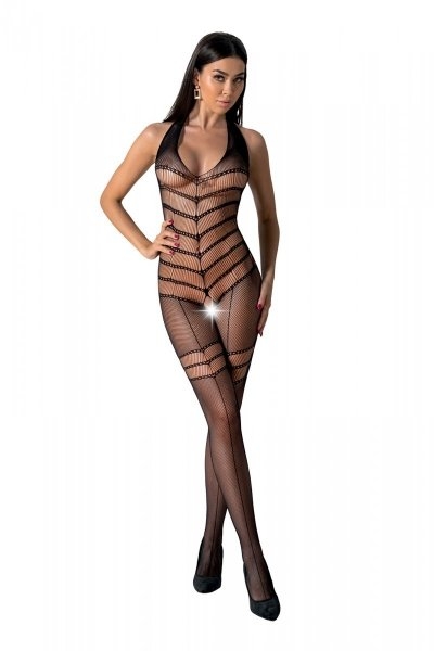 BS100 Bodystocking Czarny