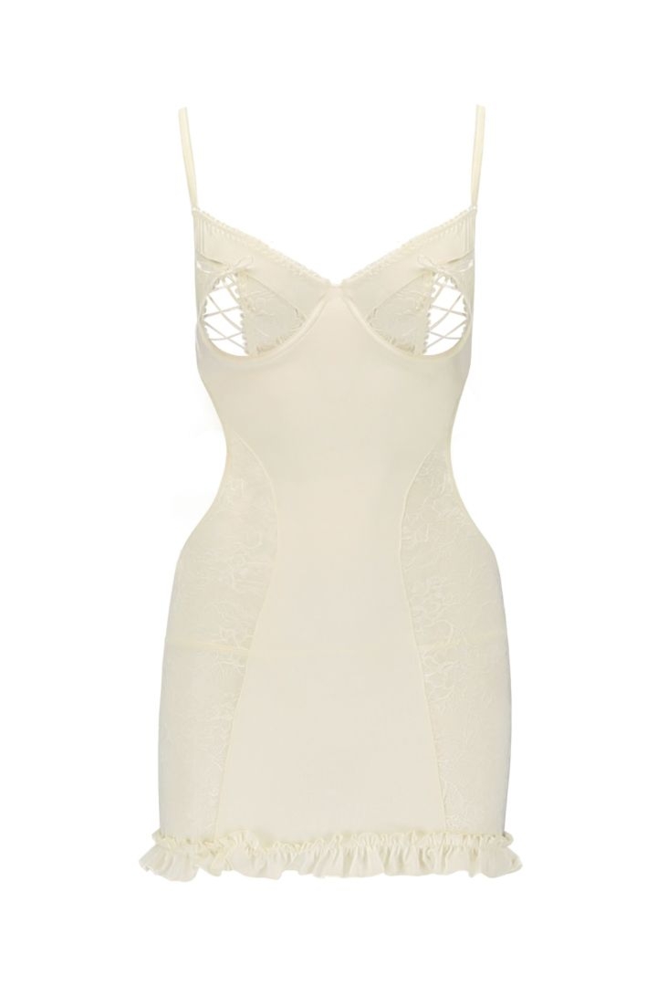 Koszulka nocna - BIANCA CHEMISE ecru XXL/XXXL