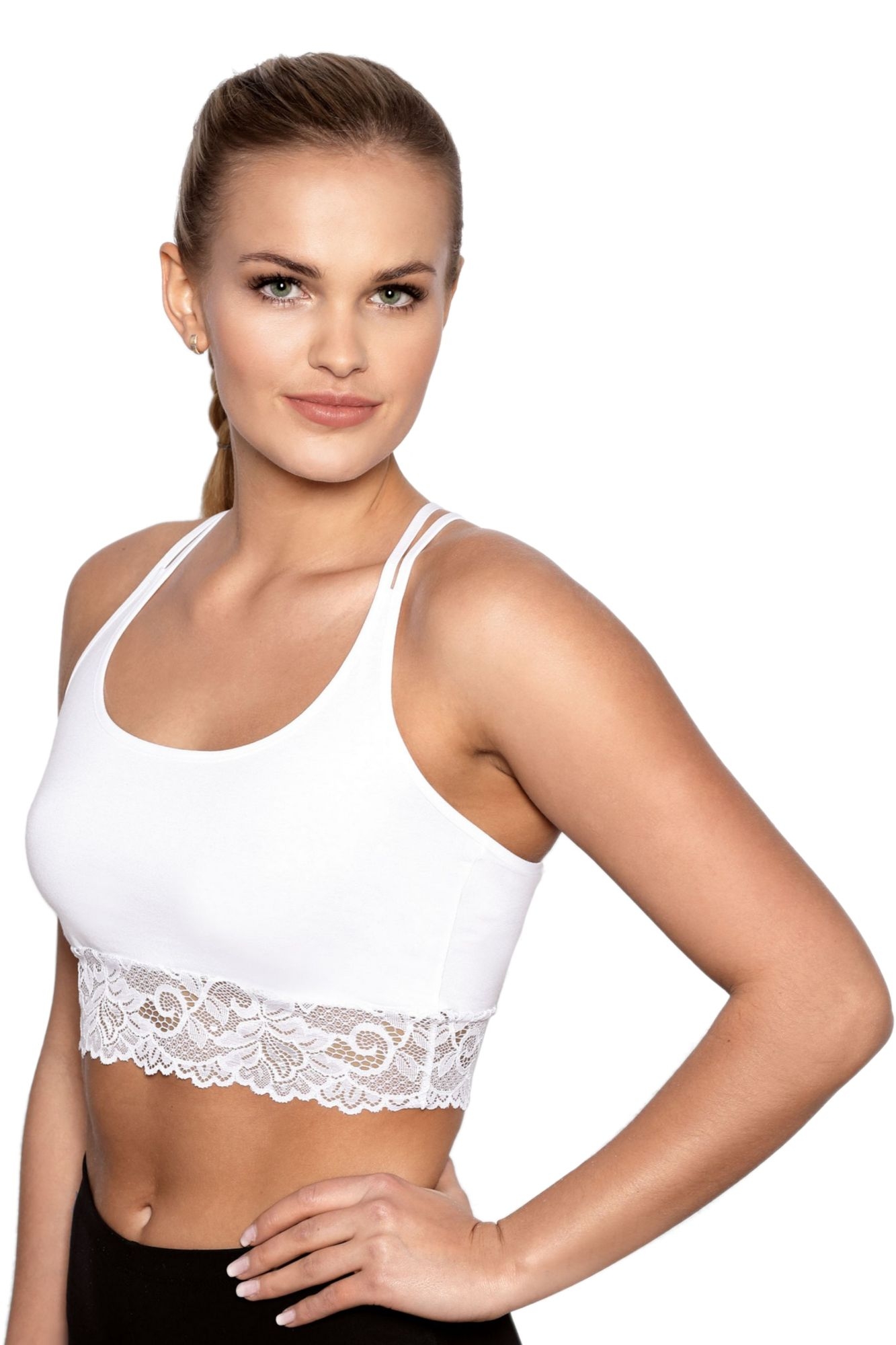 Top fit Aurora biały