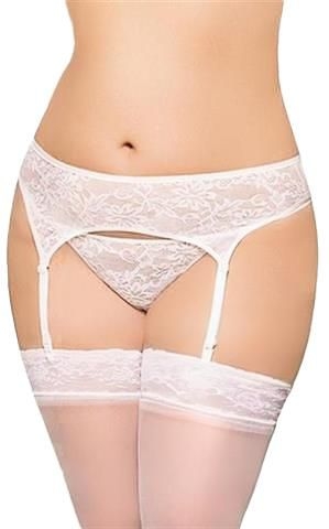 Garterbelt 3316 - Plus Size - white