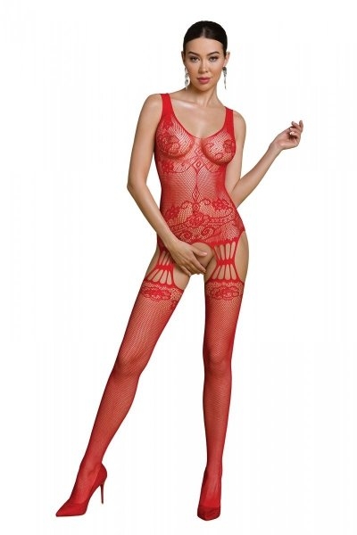 ECO BS009 Czerwony bodystocking