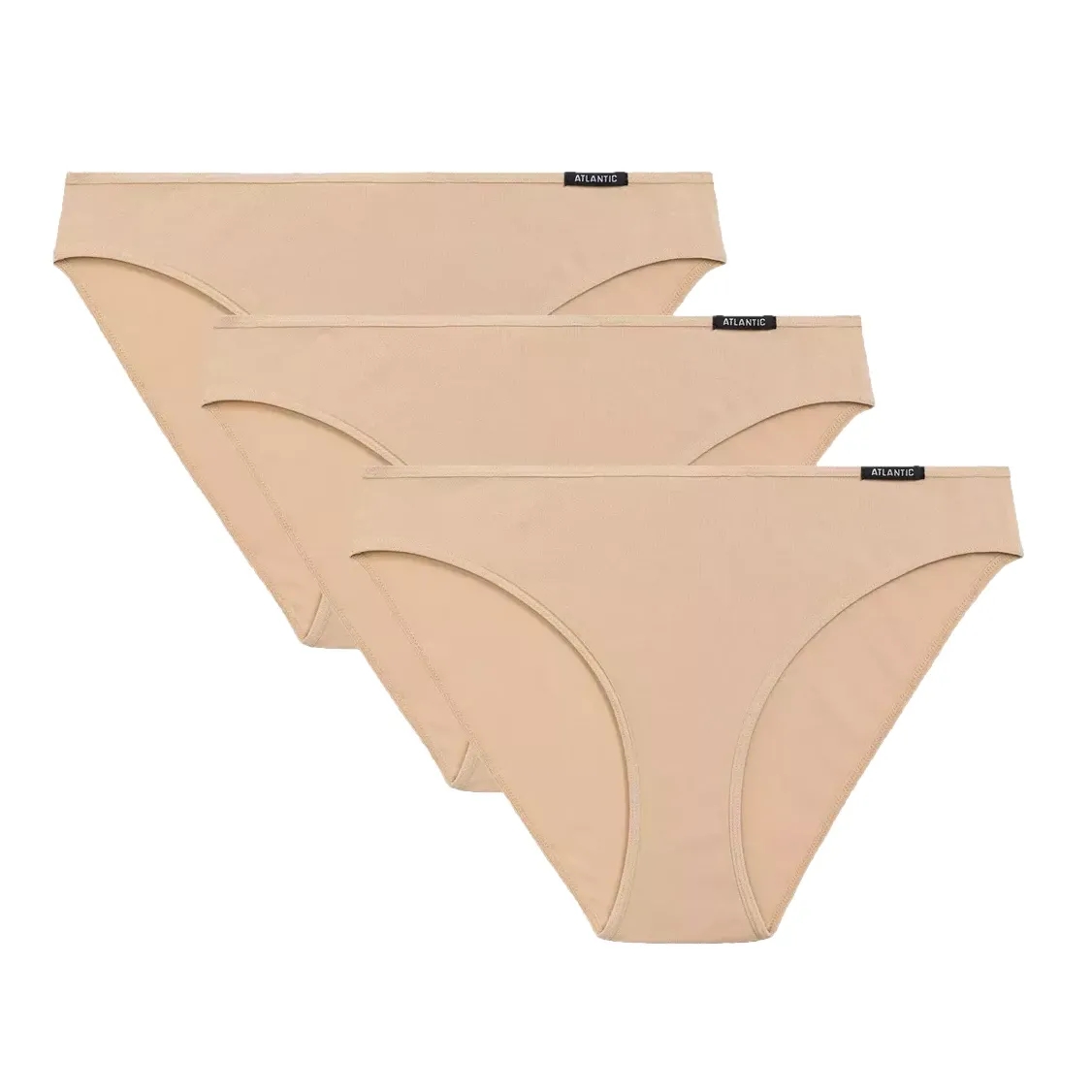 Figi sport 580 3-pak beżowe