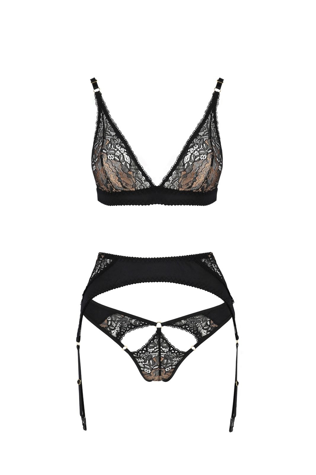 Komplet bielizny - DIVINE SET black