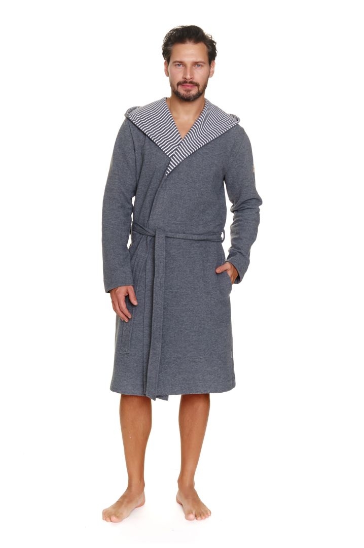 Szlafrok SMW 7230 dark grey plus