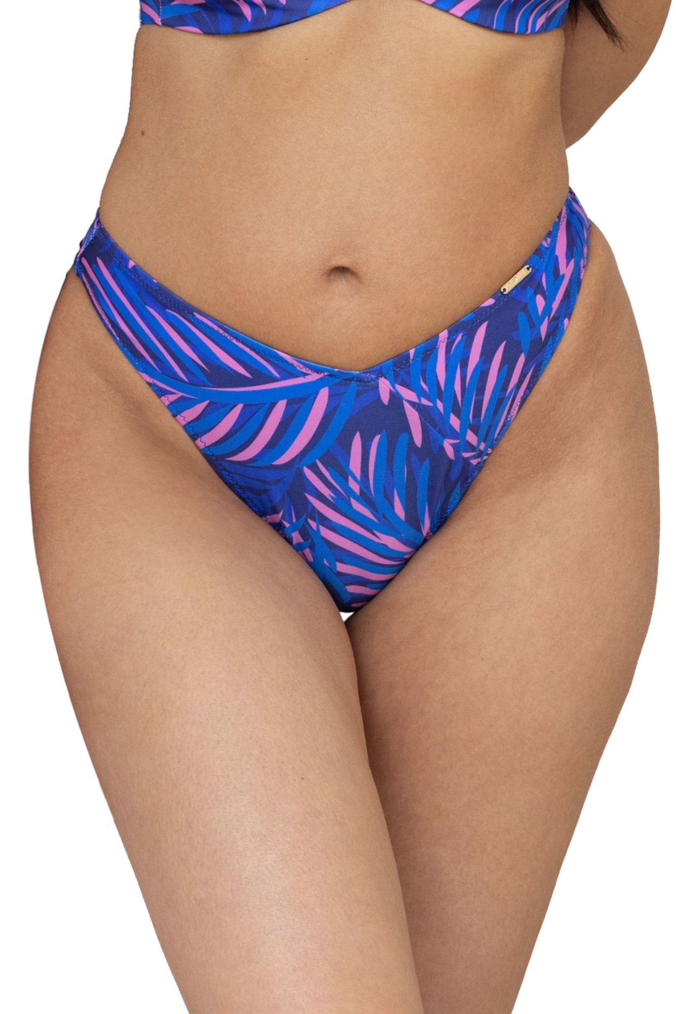 Figi kąpielowe bikini Hawai niebiesko-różowe